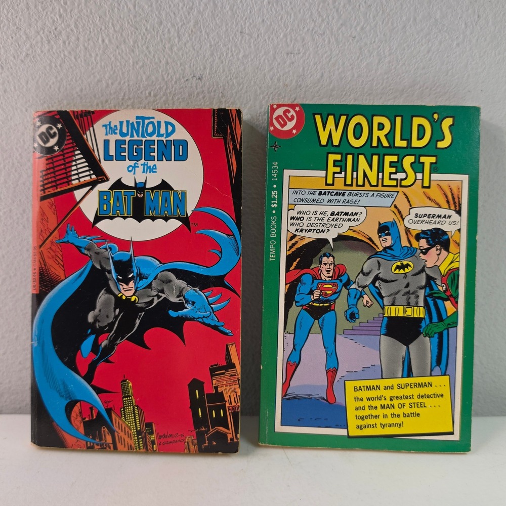 DC Comics Batman PB Books Multi World's Finest Untold Legend Superman 1978 1982